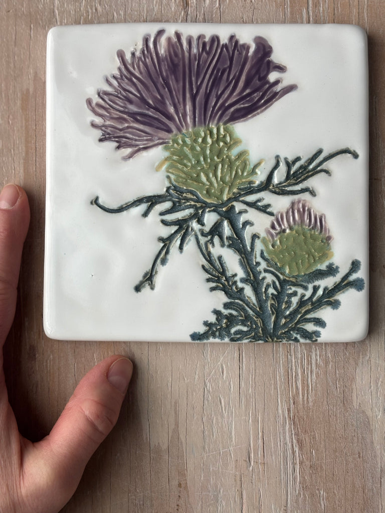 6x6 Flower Art Tile