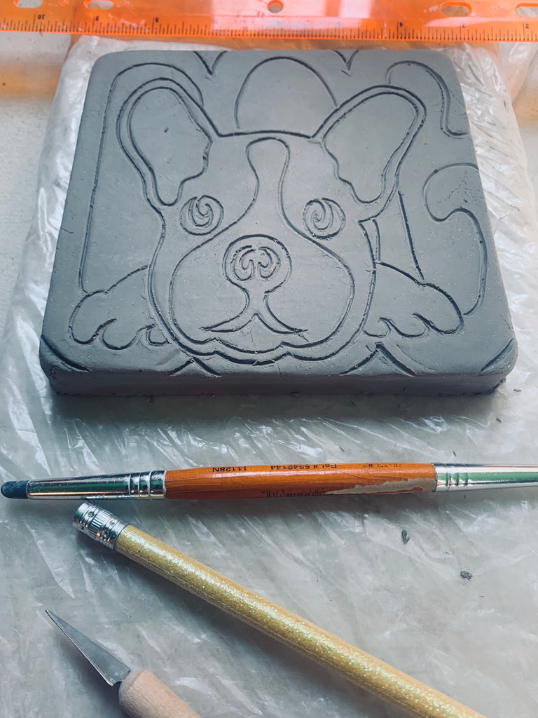 French Bulldog Art Tile